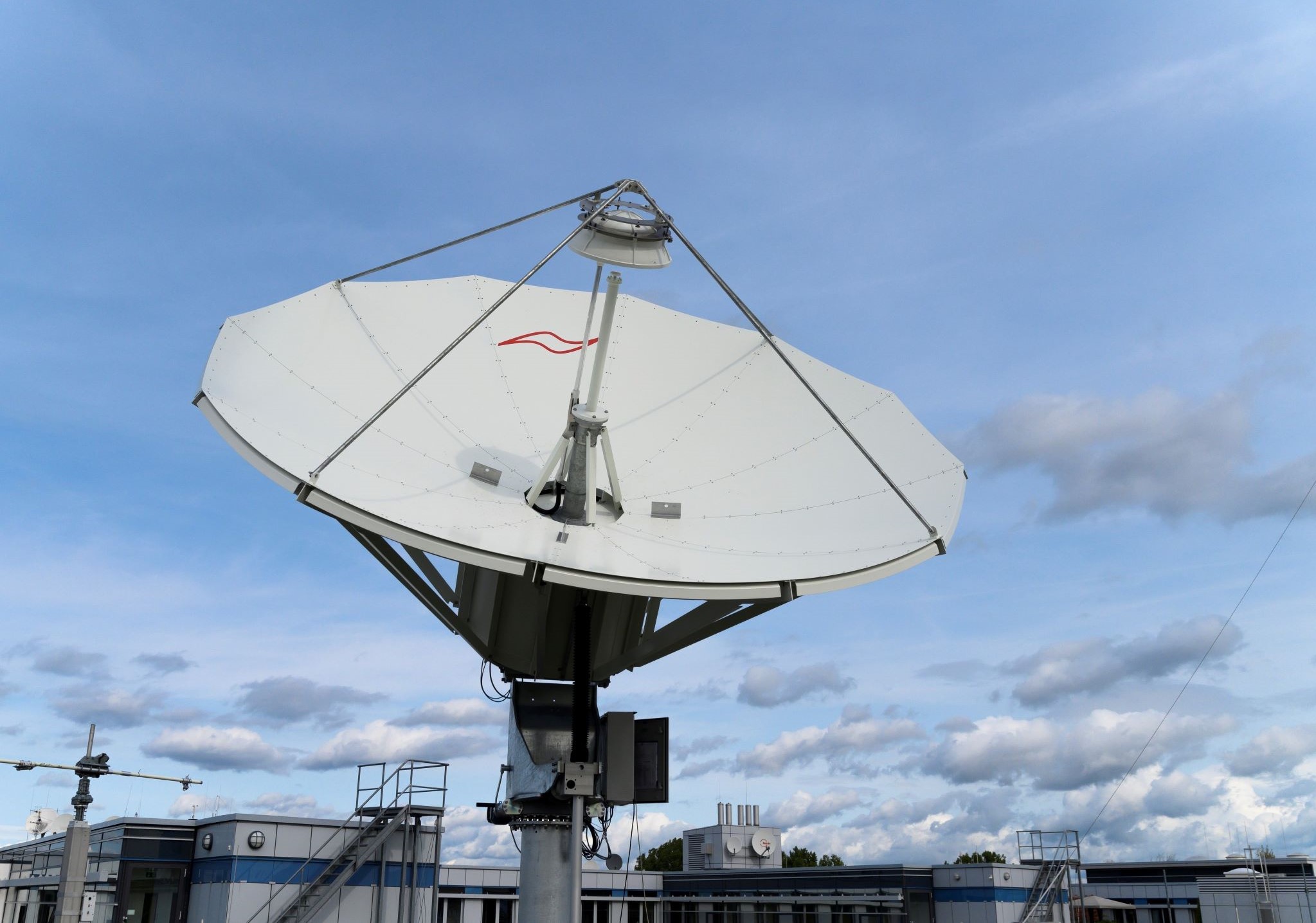 Satellitenbodenstation am Fraunhofer IIS in Erlangen