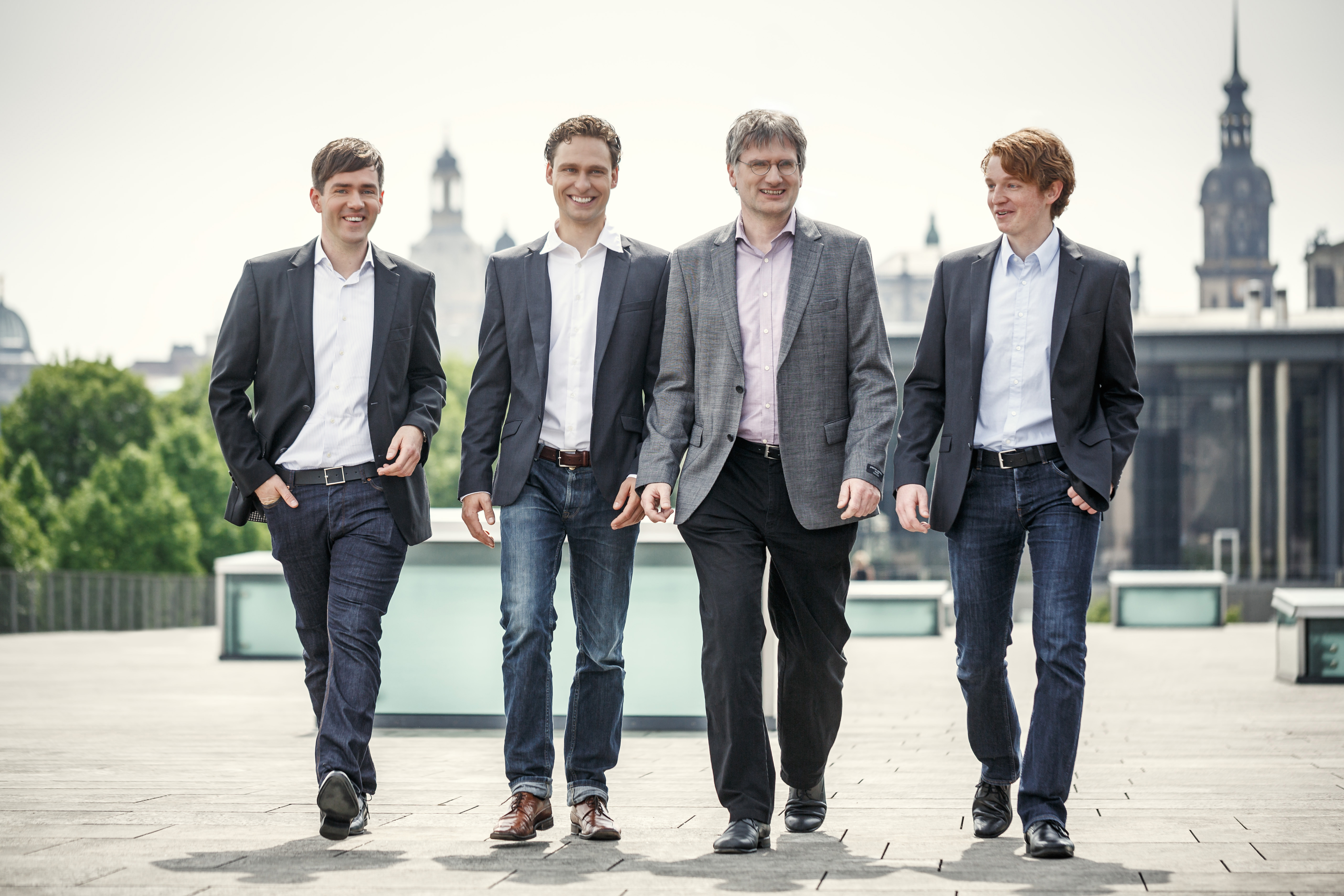 Das Gründerteam der COSEDA Technologies GmbH: Thomas Arndt, Thomas Hartung, Karsten Einwich, Dominic Scharfe (v.l.)