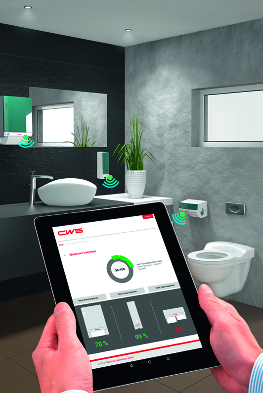 CWS Washroom Information Service  auf Tablet