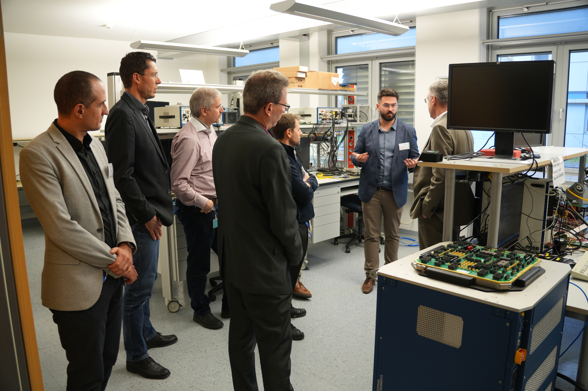 Lab demonstration showcasing APECS research 