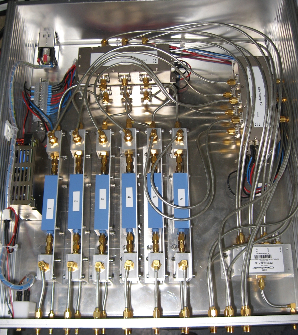 Interior view of the chassis of the power bank coupler demonstrator