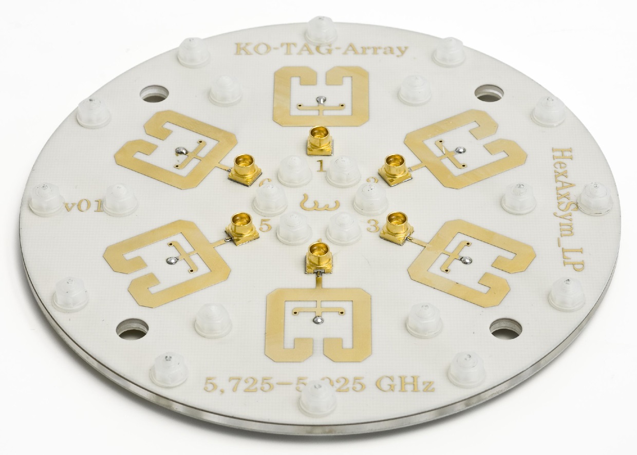 Detailed view of Ko-TAG directional antenna’s backside