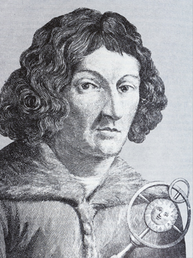 Nikolaus Copernicus etablierte das moderne Weltbild der Erde, die sich als Planet um die Sonne dreht.