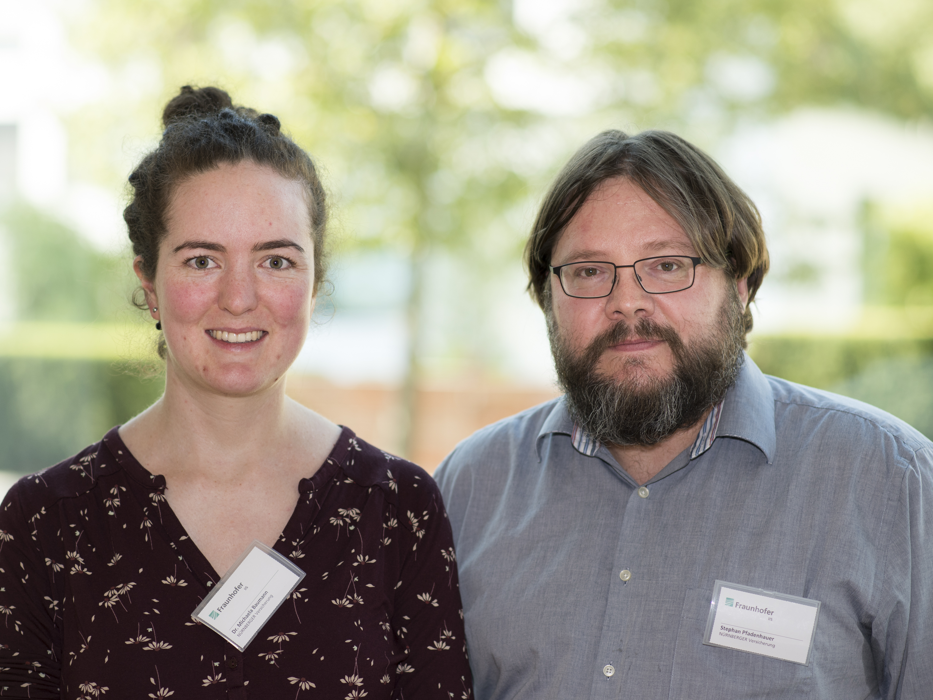 Dr. Michaela Baumann, Data Scientist, and Stephan Pfadenhauer, Data Engineer, Nürnberger Versicherung