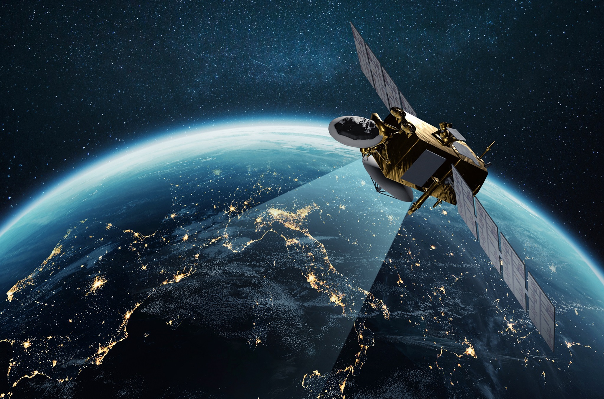 NESC Key Visual - satellite connectivity