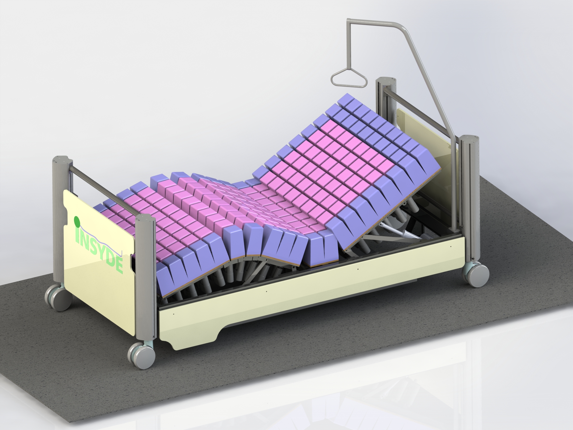 3D model of the intelligent mattress